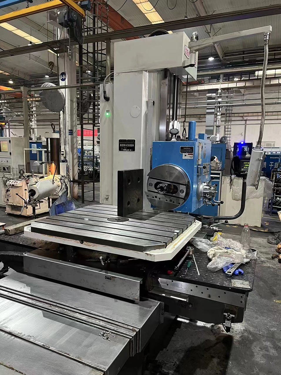 TX6111D DRO Horizontal Boring Milling Machine Adopting Grating Measurement Reliable Positioning Accuracy PLC Control