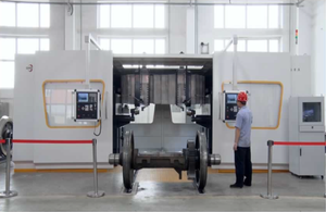 CSK8015 CNC Gantry-type Wheel Lathe for Inspecting Measuring Cutting Profiling Wheel Flanges Treads Brake Discs on Disassembled Wheelsets